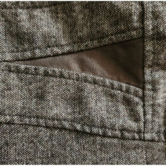 Dalia Collection Pencil Skirt Wool Blend Lined Brown w/ White Womens Size 6 - Picture 3 of 5